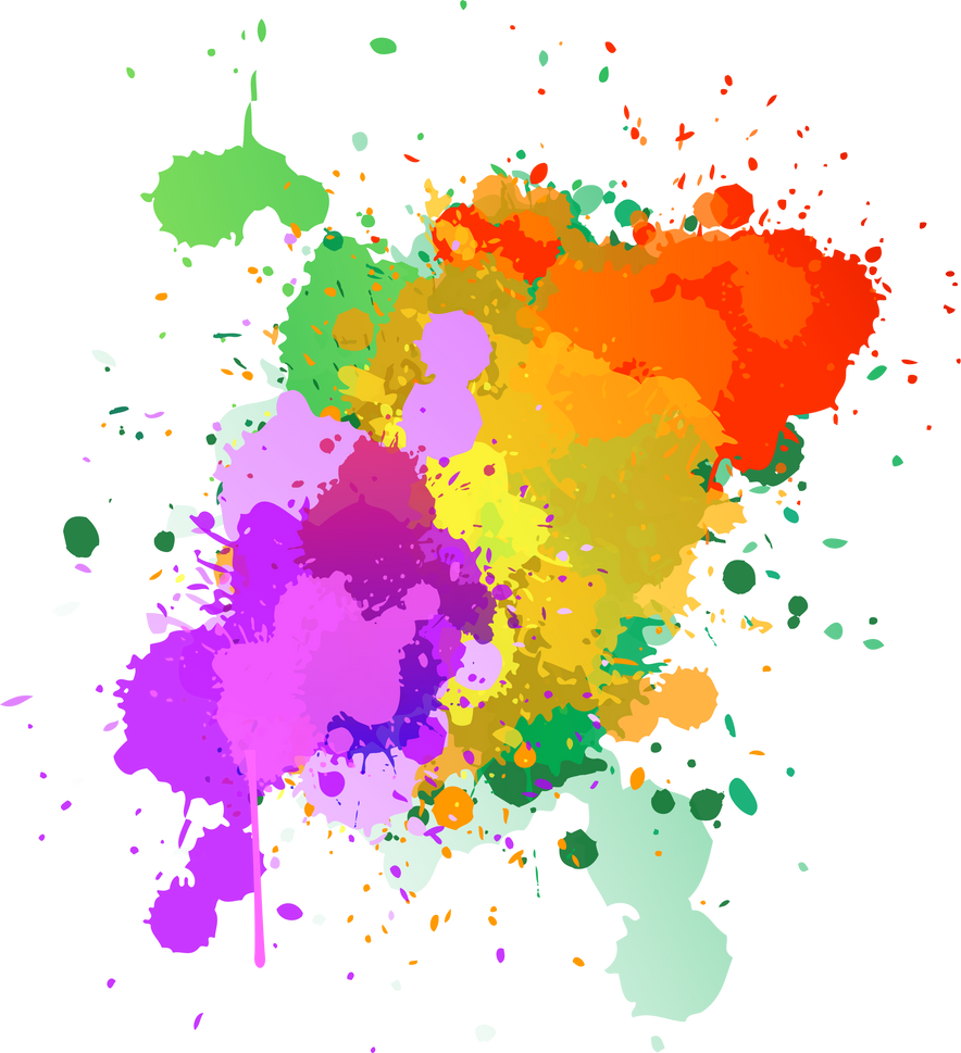 Colorful Paint Splashes